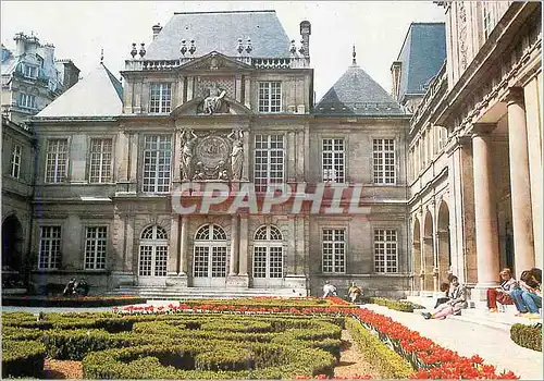 Moderne Karte Musee Carnavalet Paris Facade de la maison commune des marchands drapiers (1660) remontee dans l