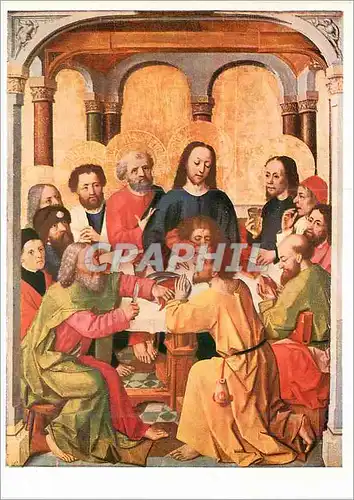 Cartes postales moderne Meister der Lvvorsbergischen Passion Koln um 1451 Das Abendmahi aus einer Passionsfolge