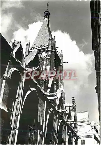 Cartes postales moderne Paris Eglise St Severin La tour vue de la rue St Severin Le clocheton contient Macee Londue en 1