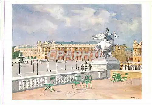 Cartes postales moderne Paris La place de la Concorde