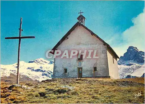 Moderne Karte Saint Veran (Hautes Alpes) La chapelle de Notre Dame de Clausis (Pelerinage franco Italien le 16