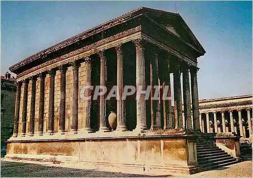 Moderne Karte Nimes La Maison Carree (20 ans avant J C)