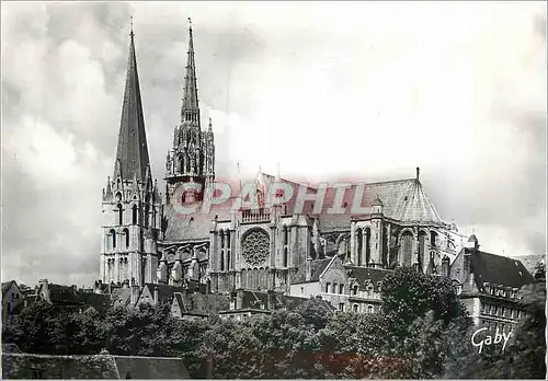 Cartes postales moderne Chartres (E et L) La Cathedrale cote Sud