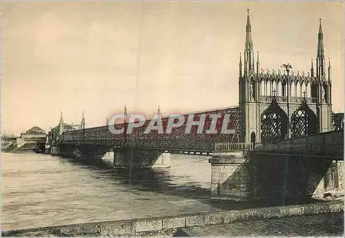 Cartes postales moderne Strasbourg Pont du chemin de fer sur le Rhin