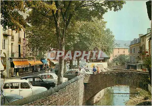 Moderne Karte Meyrueis (Lozere) Le Centre de la ville en Parcourant les Gorges de la Jonte