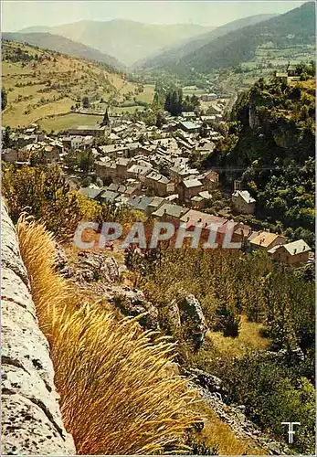 Moderne Karte Gorges de la Jonte Meyrueis Vue generale