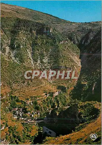 Cartes postales moderne En Parcourant les Gorges du Tarn Le Tarn dans un de ses meandres St Chely du Tarn dans son site