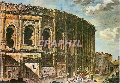 Cartes postales moderne Autrefois En Pays Romain Nimes (Gard) Le arenes amphitheatre romain construit au 1er siecle avan