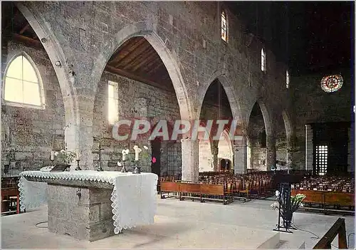 Cartes postales moderne Aigues Mortes (Gard) La ville de Saint Louis Interieur de l'Eglise Notre Dame des Sablons