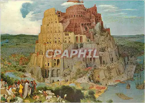 Moderne Karte Peter Brueghel (1530 1569) La tour de Babel