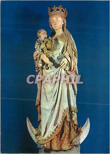 Cartes postales moderne Vierge d'Amiens Vierge Polychrome du XVe siecle Tresor de la Cathedrale