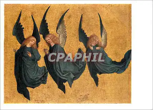 Cartes postales moderne Meinster Des Hausbuches (Hallte des 15 Jahrhunderts Trois anges planants)