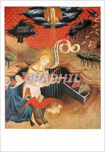Cartes postales moderne Bruckmanns Bildkarte NR Meister Francke Adoration de l'Enfant Jesus