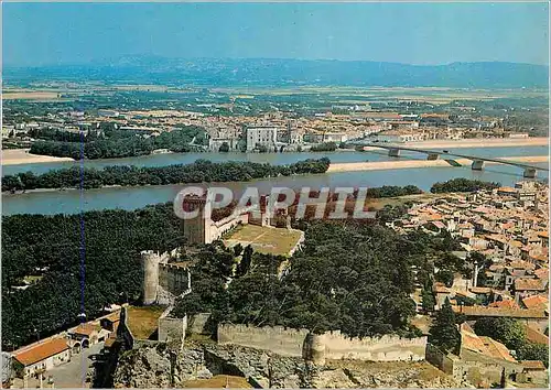 Cartes postales moderne Beaucaire (Gard) et de Tarascon (Bouches du Rhone) Par avion au dessus