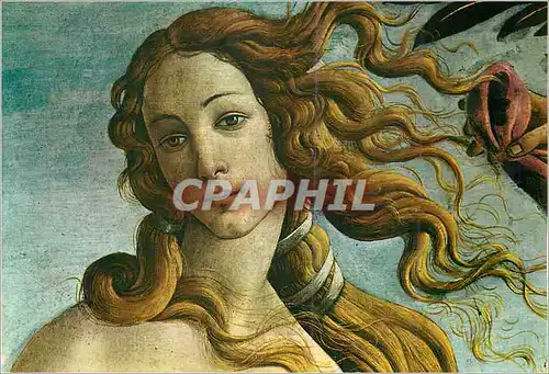Cartes postales moderne Firenze Galleria degli Uffizi Sandro Bottecelli Naissance de venus Detail