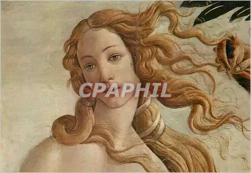 Moderne Karte Firenze Galleria Uffizi Botticelli La nativite de Venus (detail)