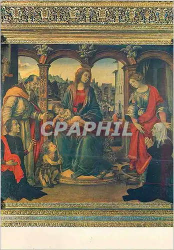 Moderne Karte Firenze Chiesa di S Spirito Vierge avec l'Enfant et Saints