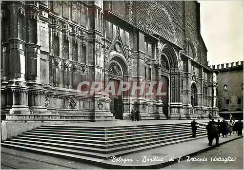 Moderne Karte Bologna Basilique de S Petronio Detail