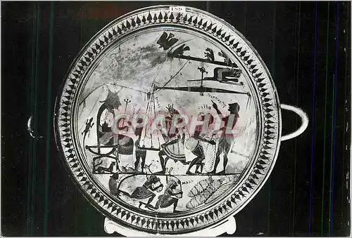 Cartes postales moderne Bibliotheque Nationale Paris Cabinet des medailes et des Antiques Coupe d'Arcesilas roi de Cyren