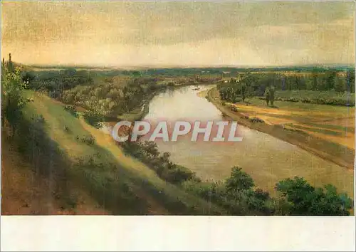 Cartes postales moderne Josef Manes (1820 1871) Paysage des rives de l'Elbe