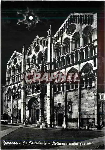 Cartes postales moderne Ferrara Nocturne La Cathedrale (la facade)