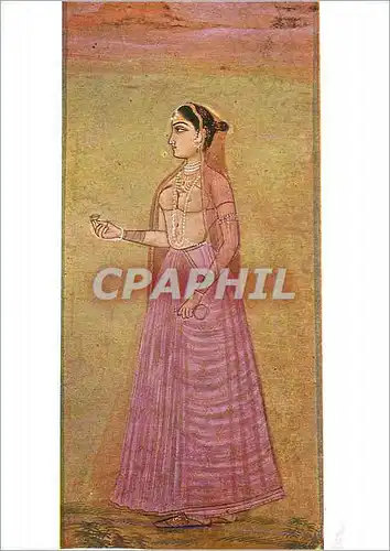 Cartes postales moderne Manuscrit Indou XVIII siecle Jeune femme