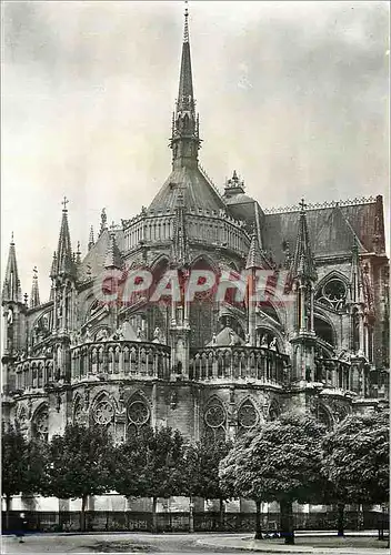 Moderne Karte Reims (Marne) Cathedrale Notre Dame (XIIIe s) Le Chevet