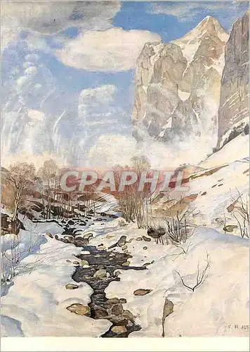 Moderne Karte Ferdinand Holder(1853 1918) L'avalanche