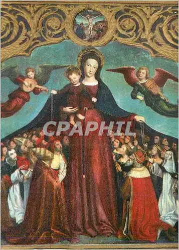 Cartes postales moderne Vierge du Rosaire de Louis Brea Eglise de Brianconnet
