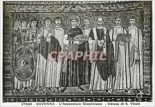Cartes postales moderne Ravenna L'imperatore Giustiniano Chiesa di S Vitale