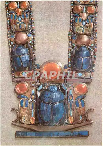 Cartes postales moderne Toutankhamon (premiere serie) Collier aux scarabees Egypte