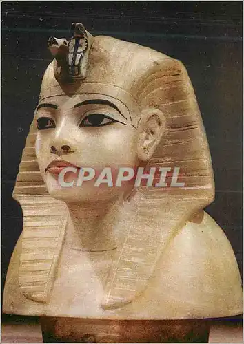 Cartes postales moderne Toutankhamon (Troisieme serie) Couvercle d'albatre d'un conope Egypte