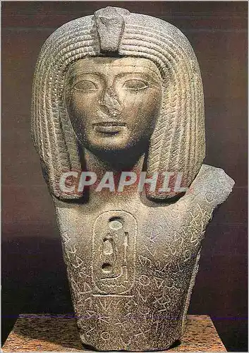 Moderne Karte Paris Musee du Louvre Departement des Antiquites Orientales Statue du pharaon Osorkon I (fin Xe