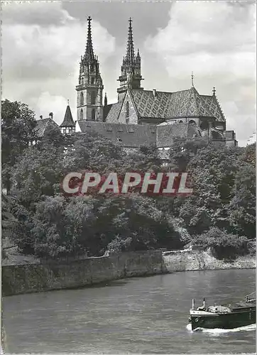 Cartes postales Basel (Bale) La Cathedrale Bateau