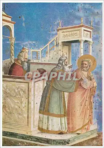 Cartes postales Giotto Cappella deglt Scrovegni Gloacchino cacciato dal tempio