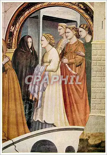 Cartes postales Giotto Cappella deglt Scrovegni Incontro alla Porte Aurea