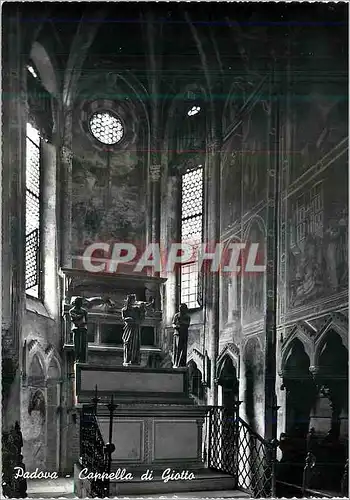 Cartes postales Padova Capelle par Giotto Sculpteur Andriolo de Santi et Autel avec la Cartes postales moderne l'Enfant et deux Ange