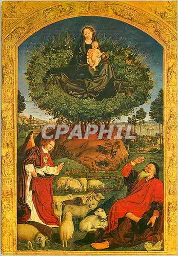 Cartes postales moderne Aix en Provence Cathedrale Saint Sauveur Partie Centrale du Triptyque du Buisson Ardent de Nicol