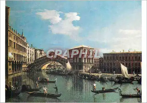 Cartes postales moderne Paris Musee du Louvre Antonio Canaletto (1697 1768) Le pont du Rialto