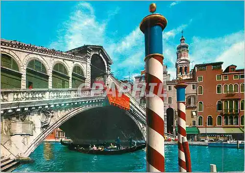 Cartes postales moderne Venezia Pont de Rialto