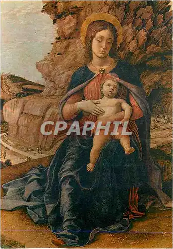 Cartes postales moderne Firenze Galleria Uffizi Mantegna La Vierge des Rochers