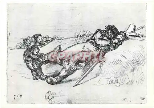 Cartes postales moderne Paris Musee du Louvre Jean Francois Millet (1814 1875) Le Petit Poucet