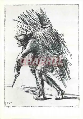 Cartes postales moderne Paris Musee du Louvre Jean Francois Millet (1814 1875) Homme portant un fagot