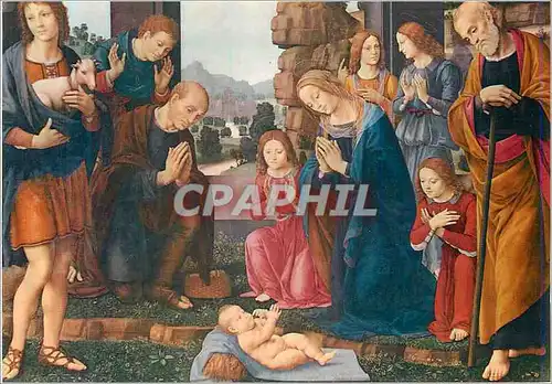 Cartes postales moderne Firenze Galleria Uffizi Lorenzo Di Credi Firenze 1459 Firenze 1537 L'Adoration des Pasteurs
