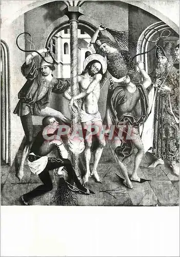 Cartes postales moderne Musee des Beaux Arts Ecole Allemande (XVe siecle) La Flagellation (Collection Grobet Lobadie)