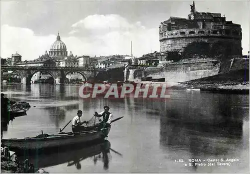 Moderne Karte Roma Castel S Angelo S Pietro (dal Tovere) Bateau Peche