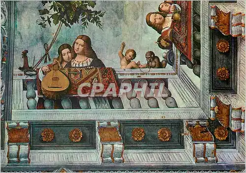 Cartes postales moderne Ferrara Palazzo di Ludovico il More Sala del Tesoro particolare della volta (Affresco del Garofa