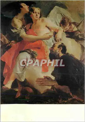 Cartes postales moderne Venezia Venezia Scuolo Grande di San Rocco Abraham visite par les Anges