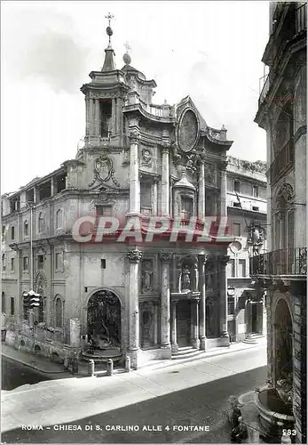 Moderne Karte Roma Chiesa Di S Carlino Alle 4 Fontane