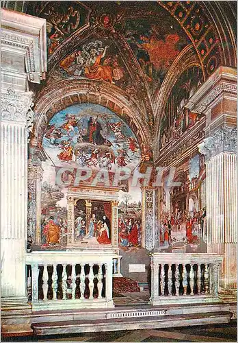 Moderne Karte Basilica di S Maria Sopra Minerva Roma Cappelle di S Tomrnaso d'Aquina Affreschi di Filippino Li